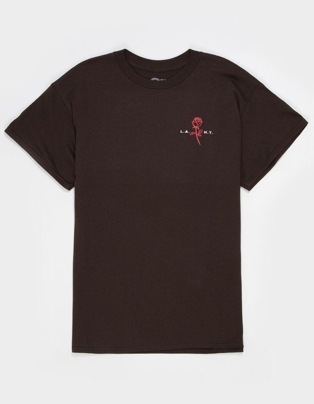 9TH LIFE L.A. N.Y. Rose Mens Tee - BROWN Product Image