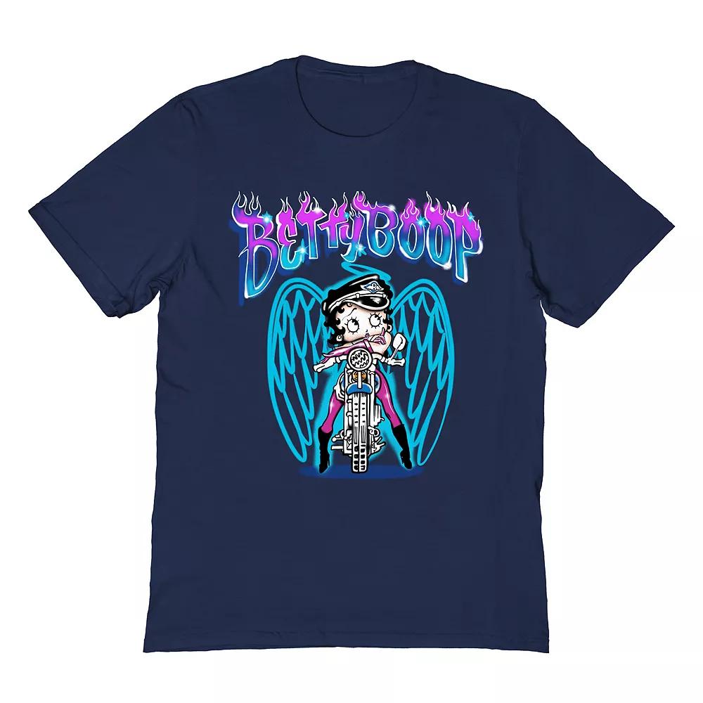 Men's Betty Boop T-Shirt, Size: Large, Blue Product Image