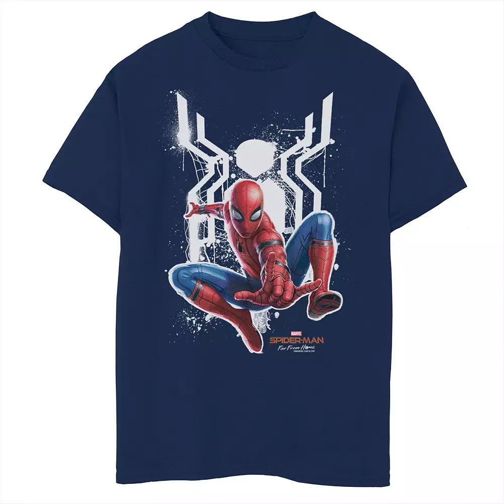 Boys 8-20 Marvel Spider-Man Far From Home Painted Logo Swing Poster Graphic Tee, Boy's,  Product Image