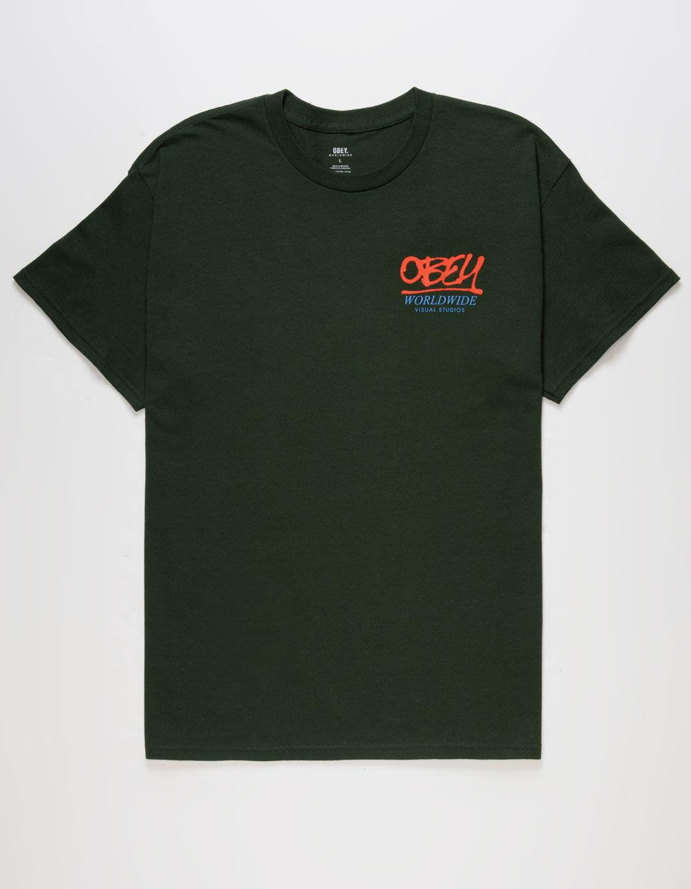 OBEY Worldwide Tag Mens Tee  - FOREST Product Image