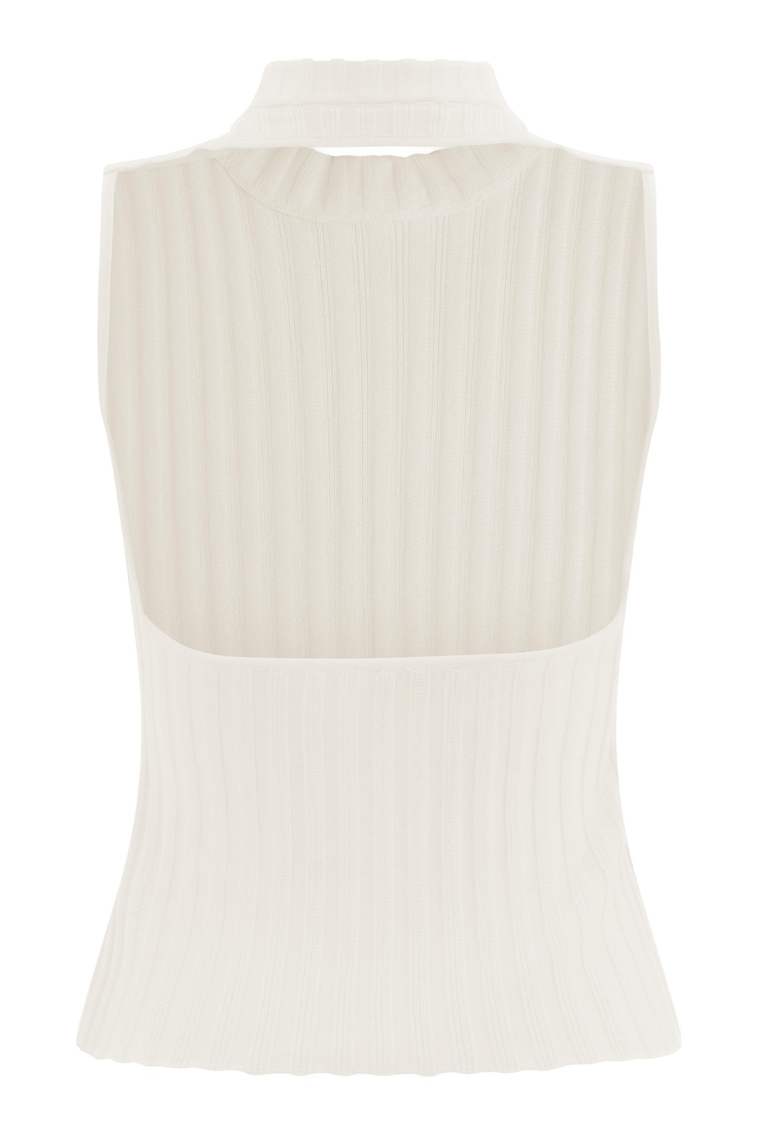 Oona Turtle Neck Knit Top - Ivory Product Image