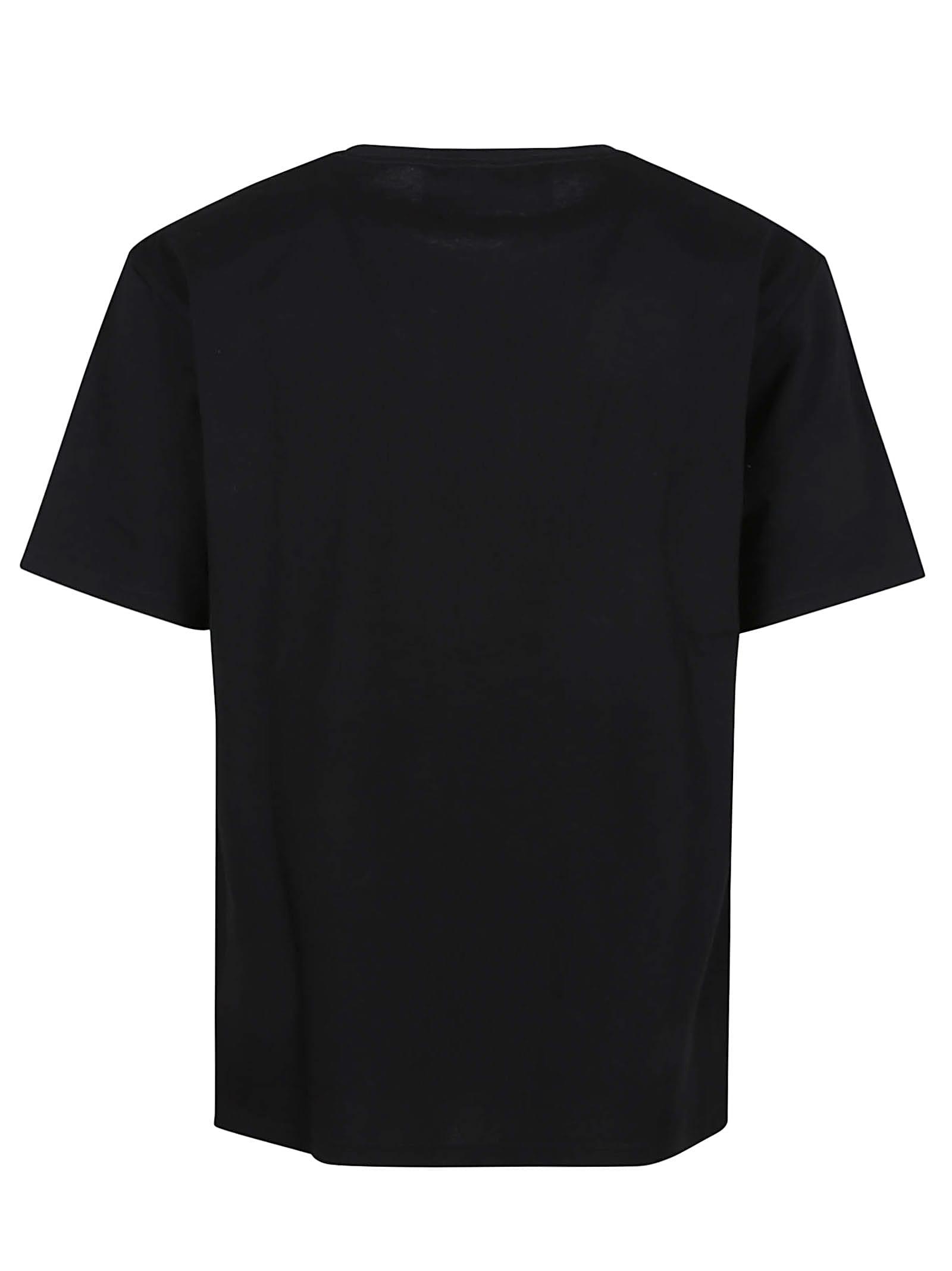 VALENTINO Crew Neck Short Sleeves T-shirts In Black Product Image