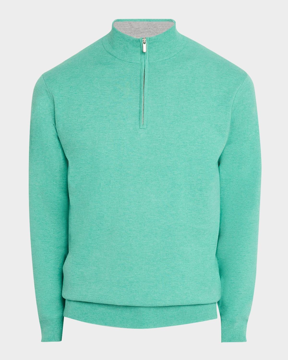 Coolspun Cotton Quarter-Zip Sweater Product Image