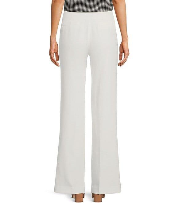 KARL LAGERFELD PARIS High Waisted Full Length Sailor Button Pocket Pant Product Image