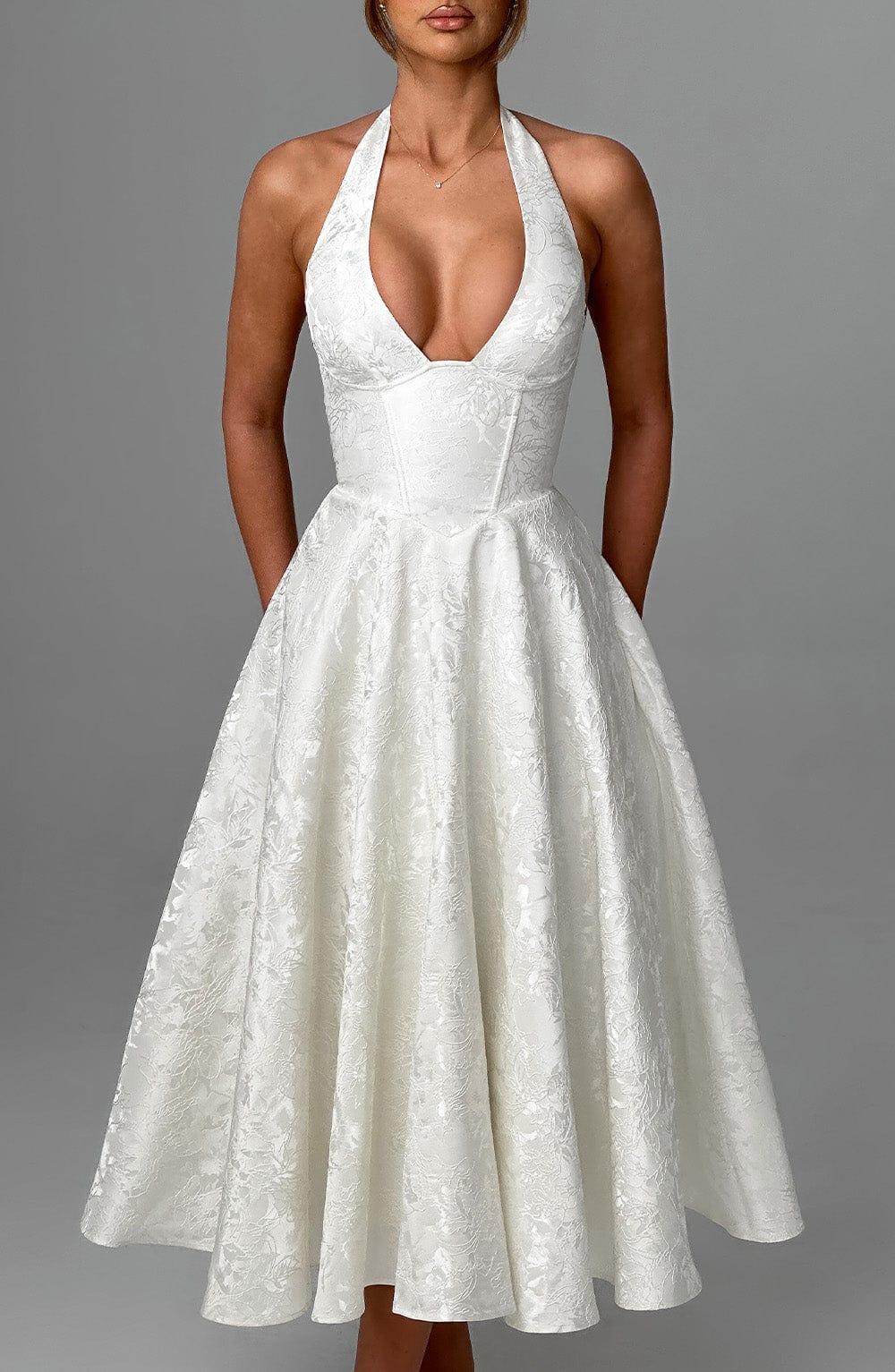 Effie Midi Dress - Ivory Product Image