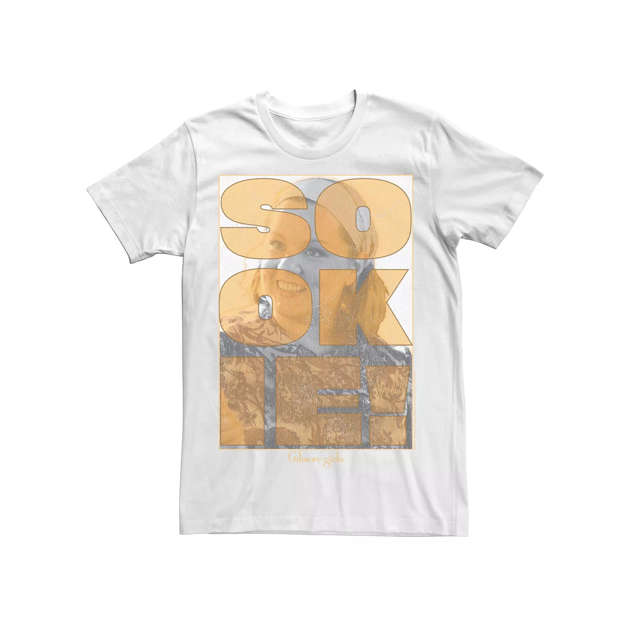 Men's Gilmore Girls Sookie Text Overlay Tee, Size: 3XL, White Product Image