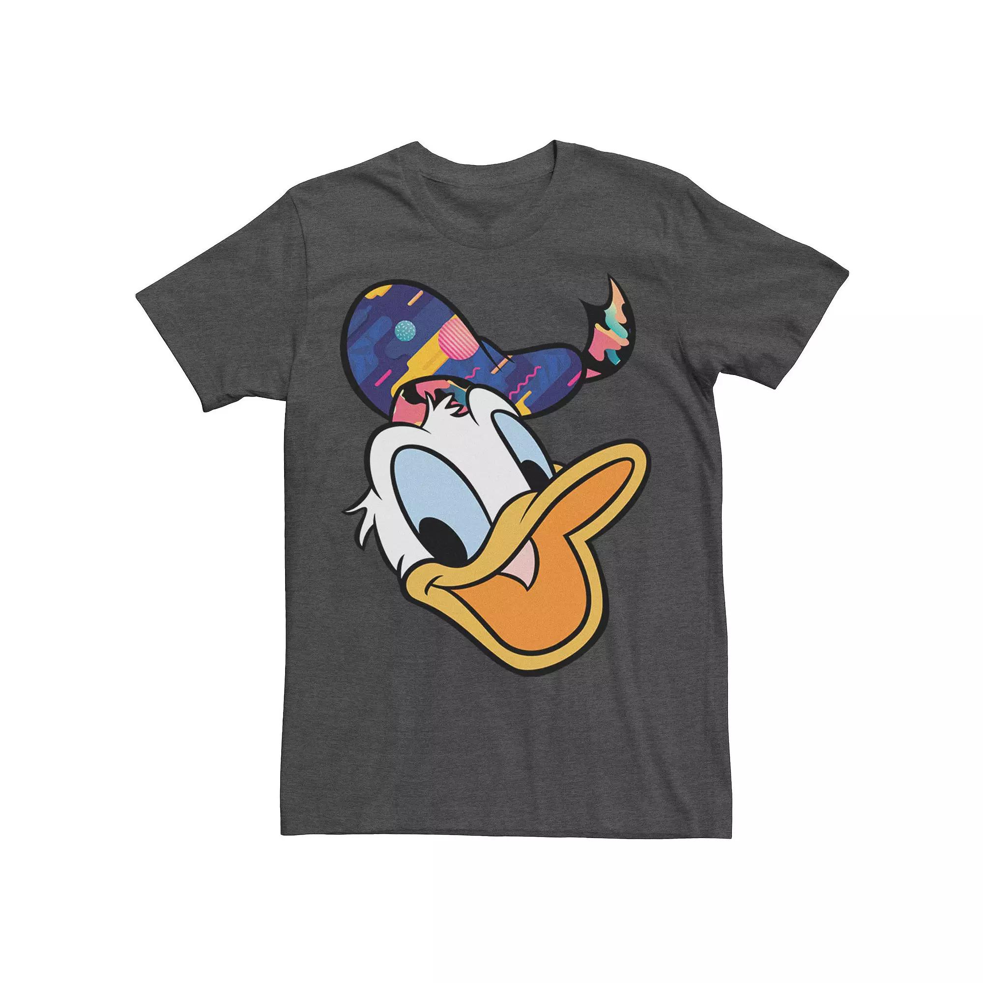 Disney's Donald Duck Head Portrait Abstract Hat Men's Tee,  Product Image