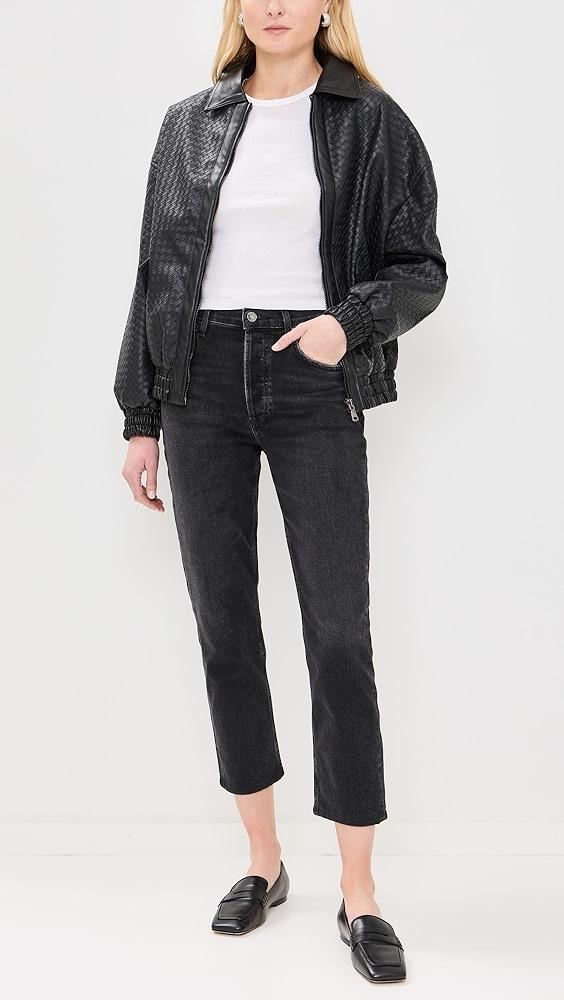 AGOLDE Riley High Rise Straight Crop Jeans | Shopbop Product Image