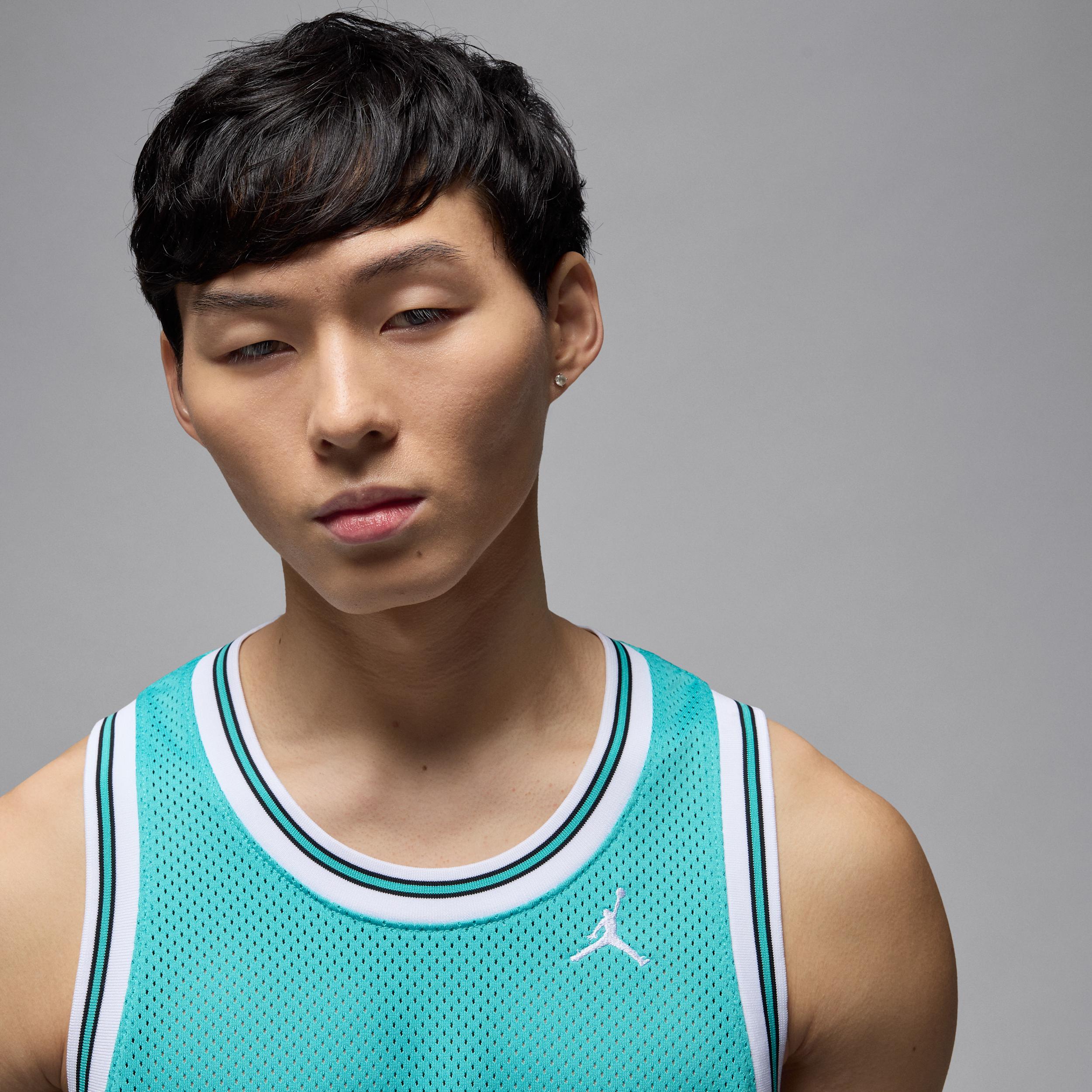 Jordan Mens Jordan Essentials Summer Jersey - Mens Washed Teal/White Product Image