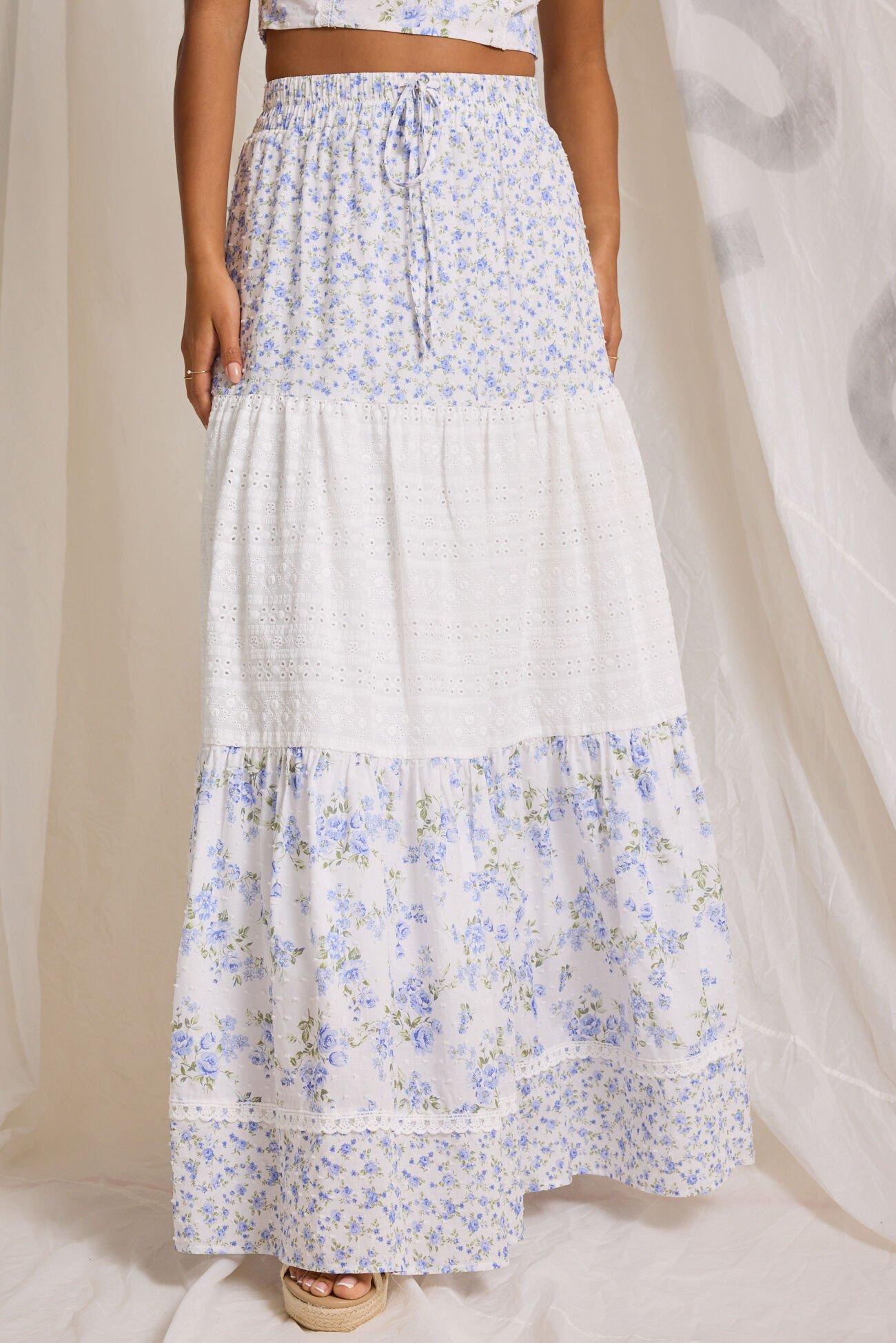 Kairo Floral Midi Skirt Product Image