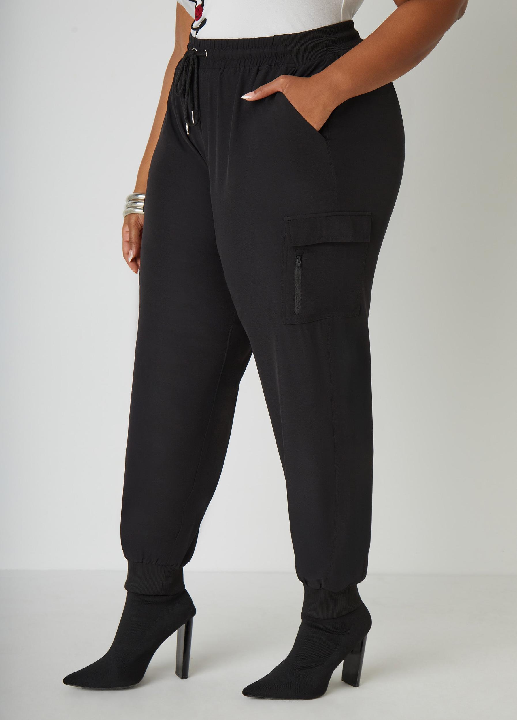 High Rise Cargo Joggers Product Image