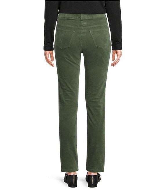 J.McLaughlin Egret Mid-Rise 5-Pocket Slim Leg Cigarette Pants Product Image