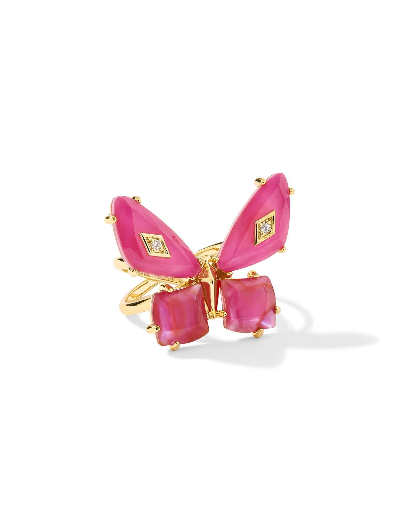 Bianca Butterfly Gold Cocktail Ring Product Image