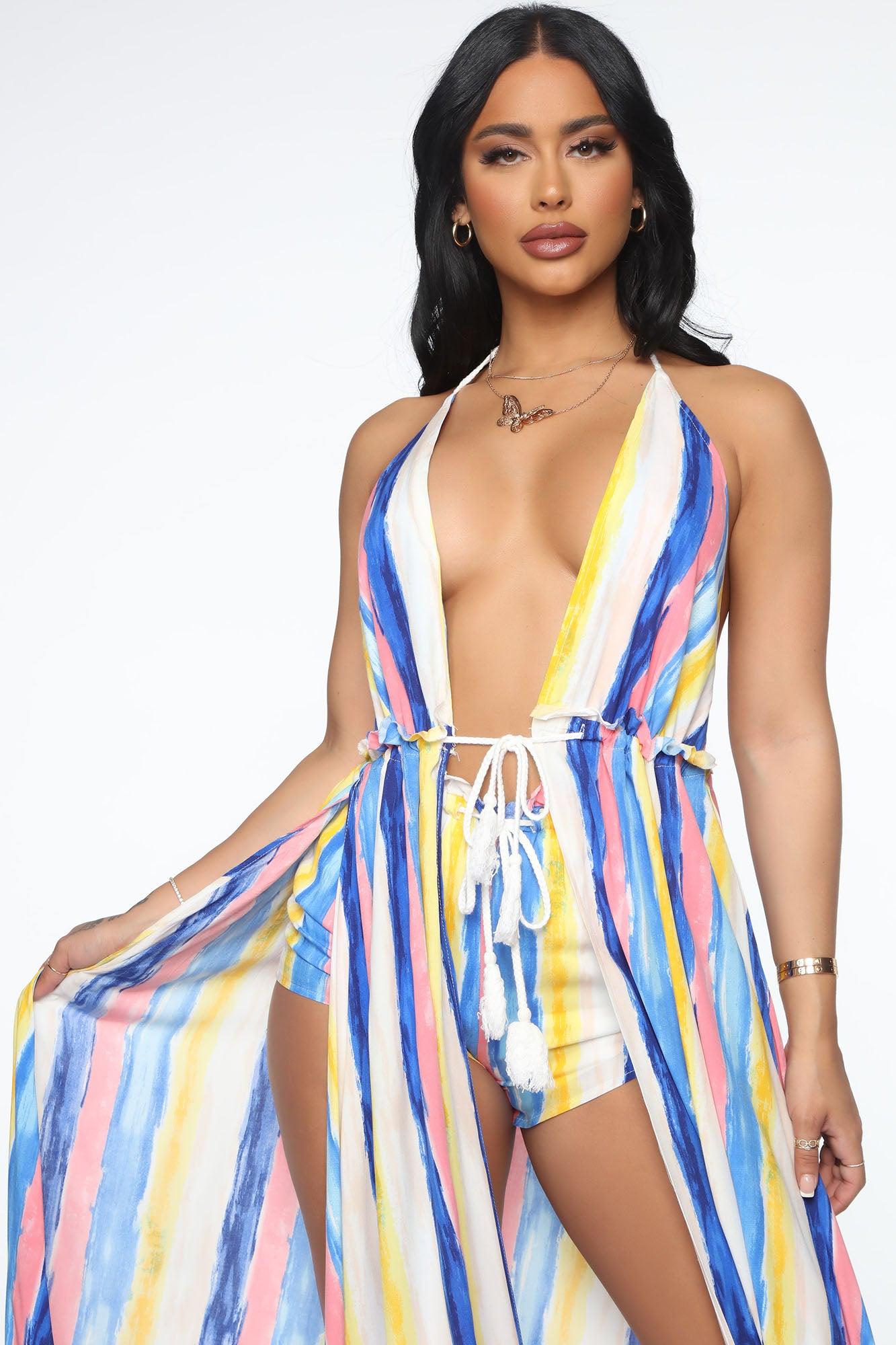 Gypsy Rose Short Set - Blue/combo Product Image