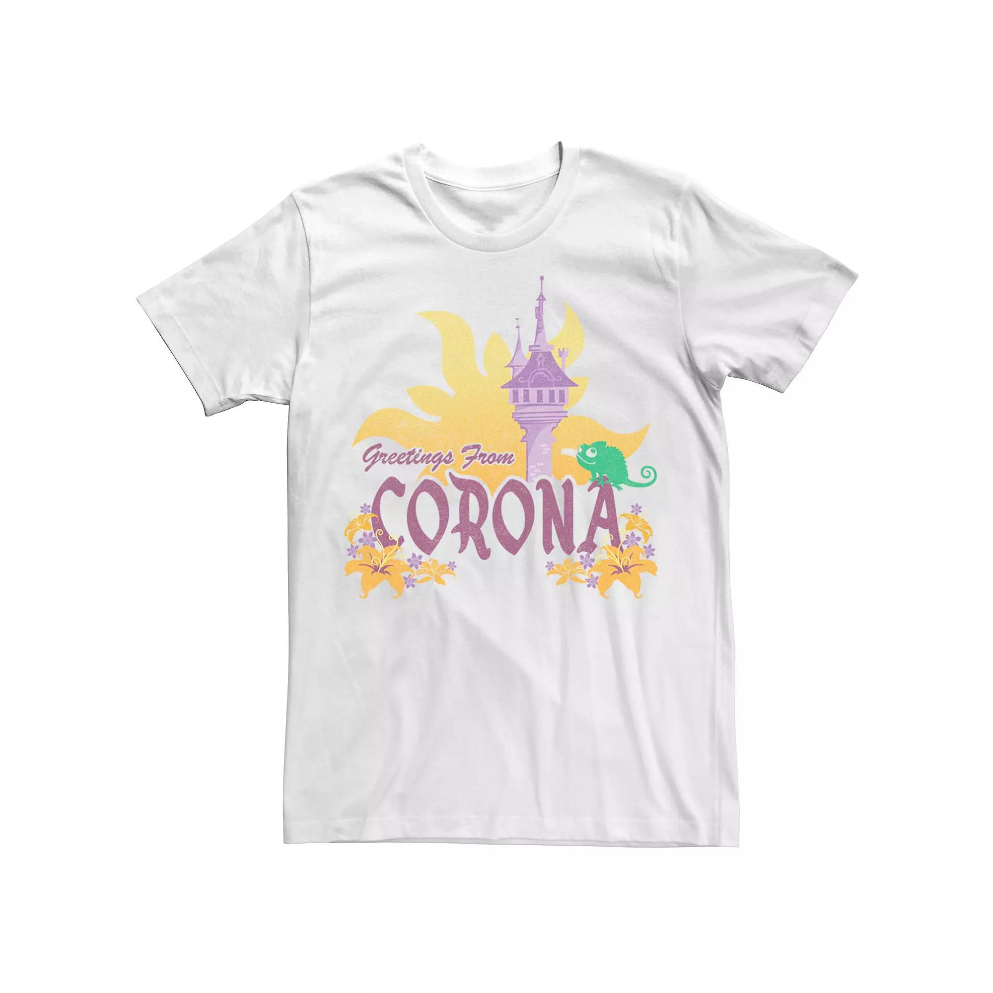 Disney's Tangled Men's Greetings From Corona Tee,  Product Image