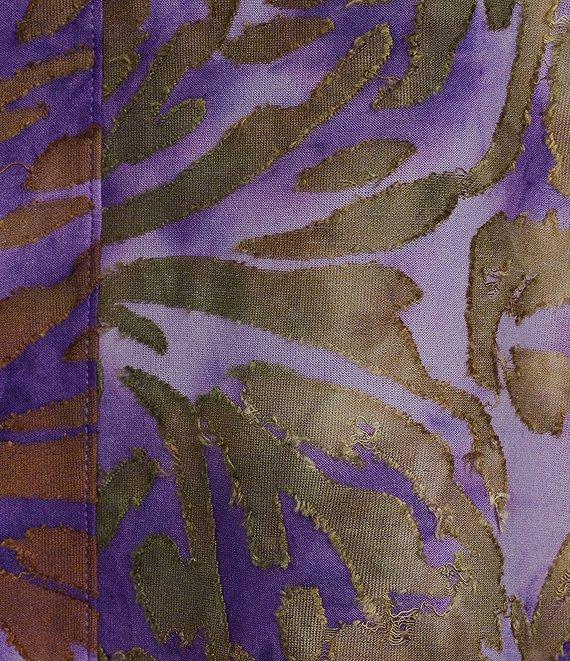 Westbound Notch Collar Printed 3/4 Sleeve Blouse Product Image