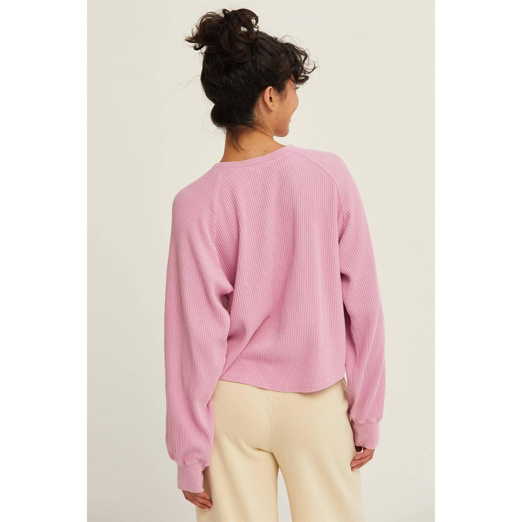 Henley Waffle Knit Top Product Image