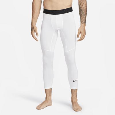 Mens Nike Pro Dri-FIT 3/4-Length Fitness Tights | FB7950-100 Product Image
