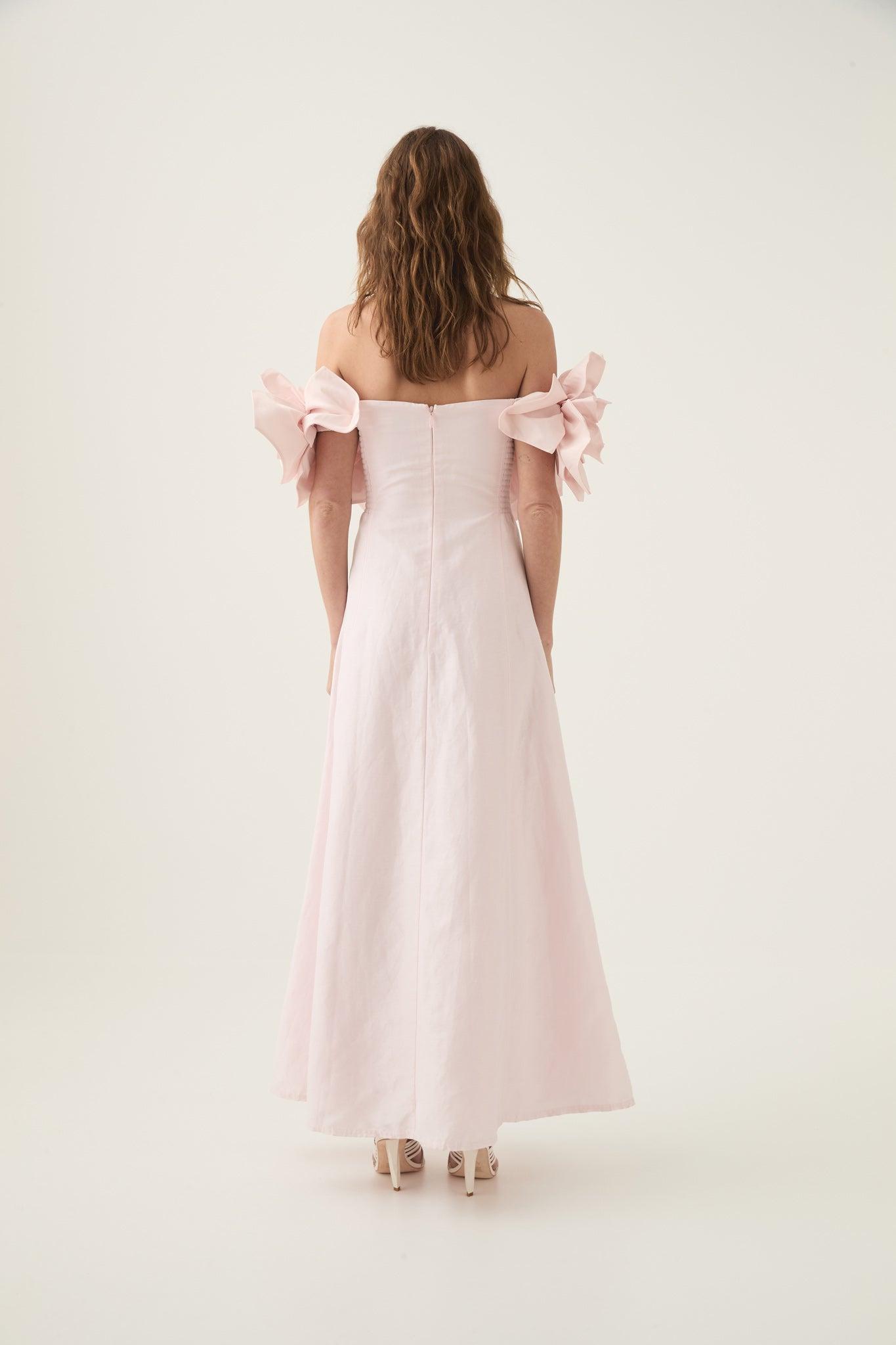 Etta Midi Dress-PASTEL PINK / 4 Product Image