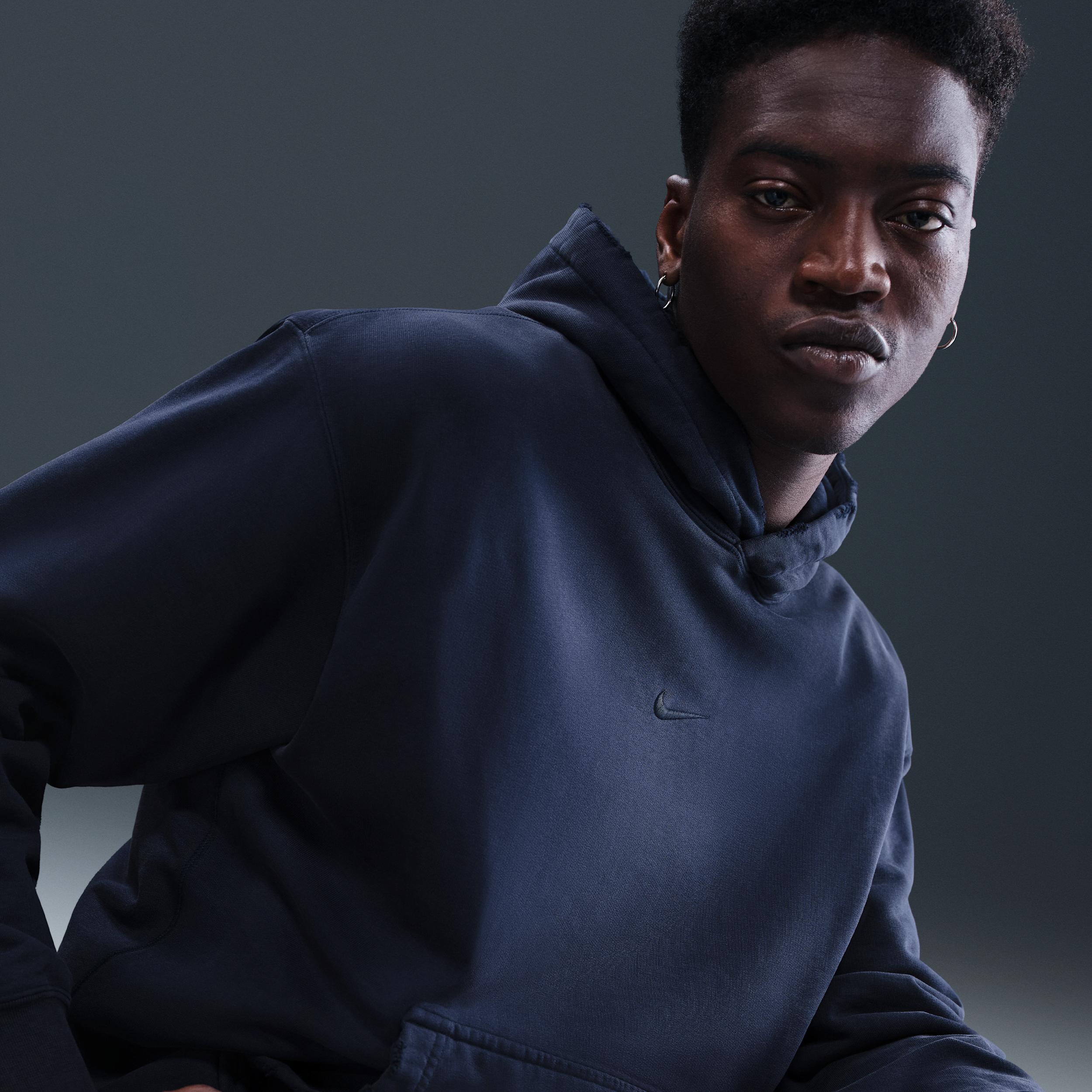 Nike Mens Solo Swoosh French Terry Pullover Hoodie | IB8749-451 Product Image