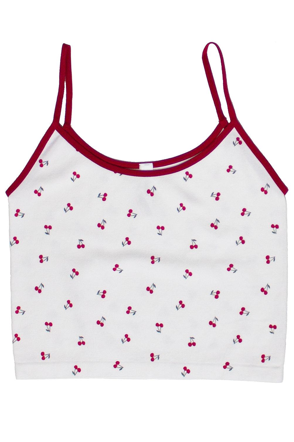 Seamless Cherry Print Ringer Cami Product Image