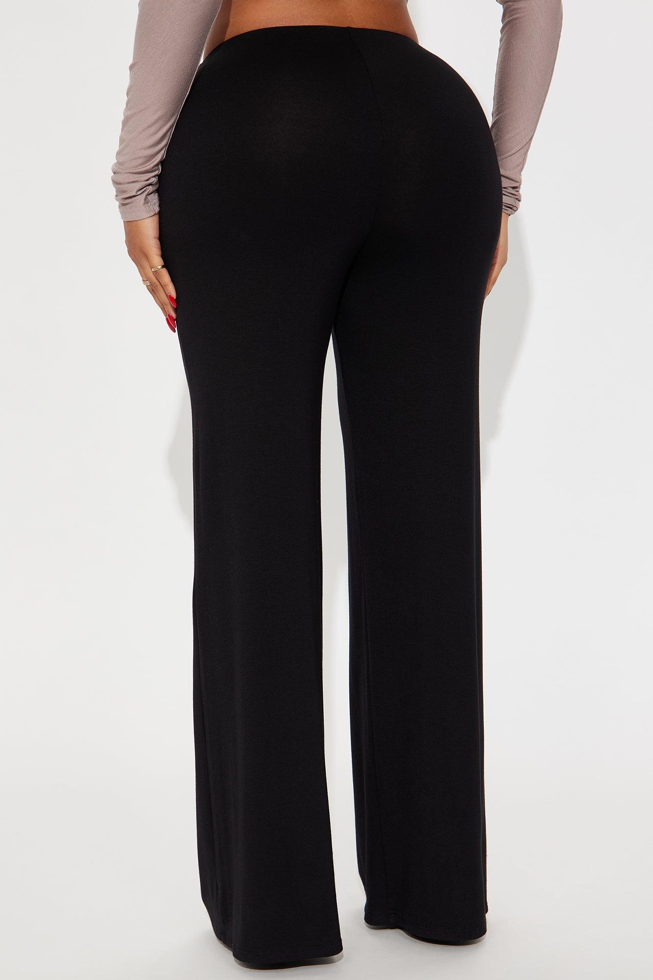 Samaria Easy Jersey Wide Leg Pant 32 - Black Female Product Image