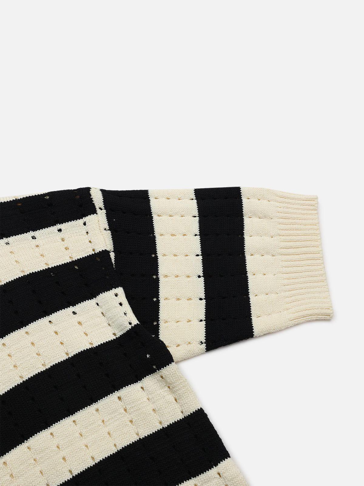 Aelfric Eden Stripe Hollow Out Tee Product Image