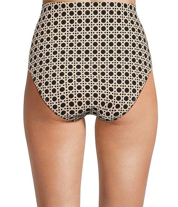 Alex Marie Signature Sculpt Geo Lattice High Waist Swim Bottom Product Image