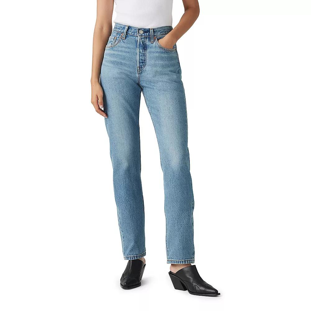 Women's Levi's® 501™ High-Rise Straight Leg Jeans, Size: 26(US 2)Medium, Switch Stitch Product Image