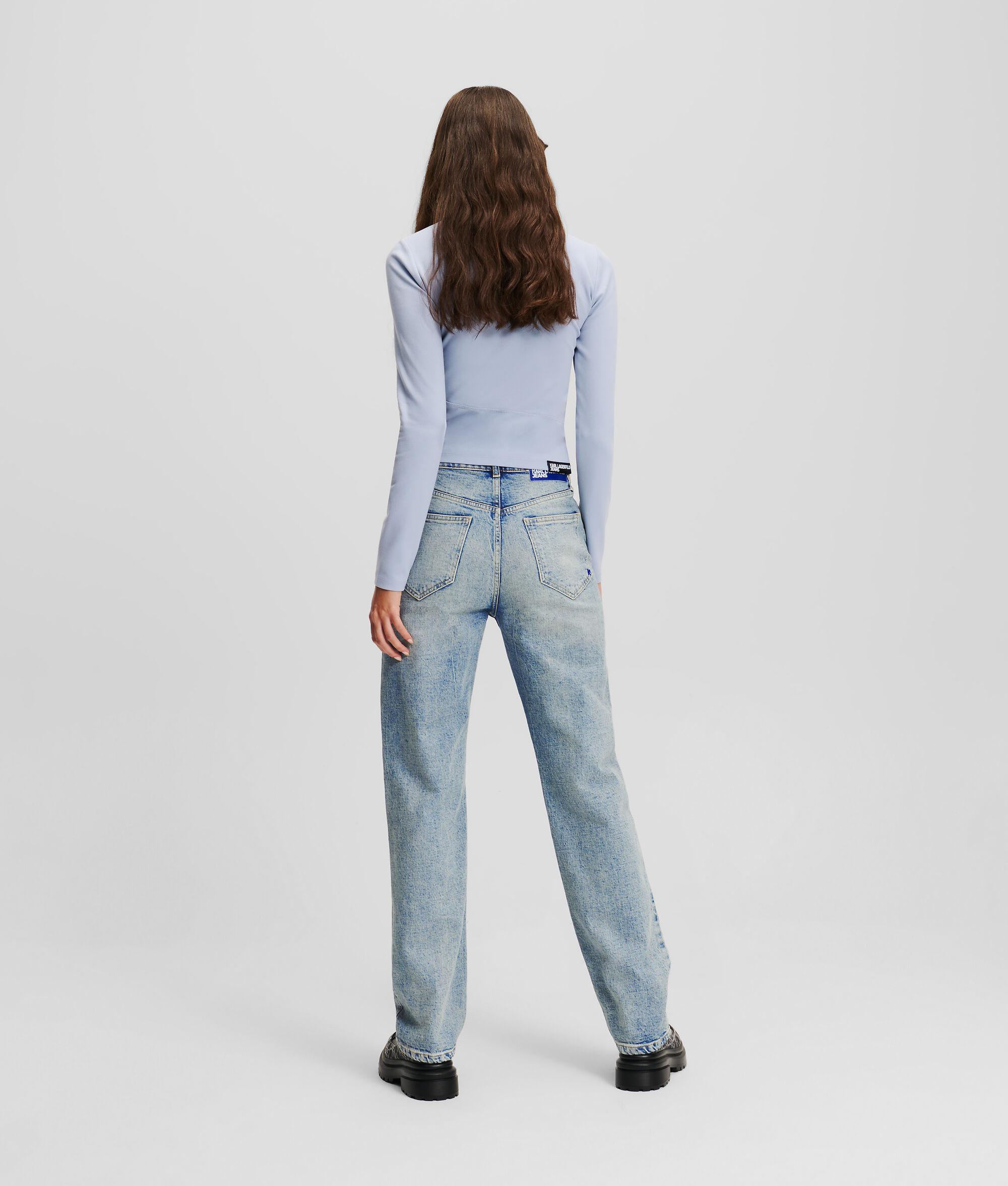 HIGH-RISE ZIP-FLY STRAIGHT JEANS Product Image