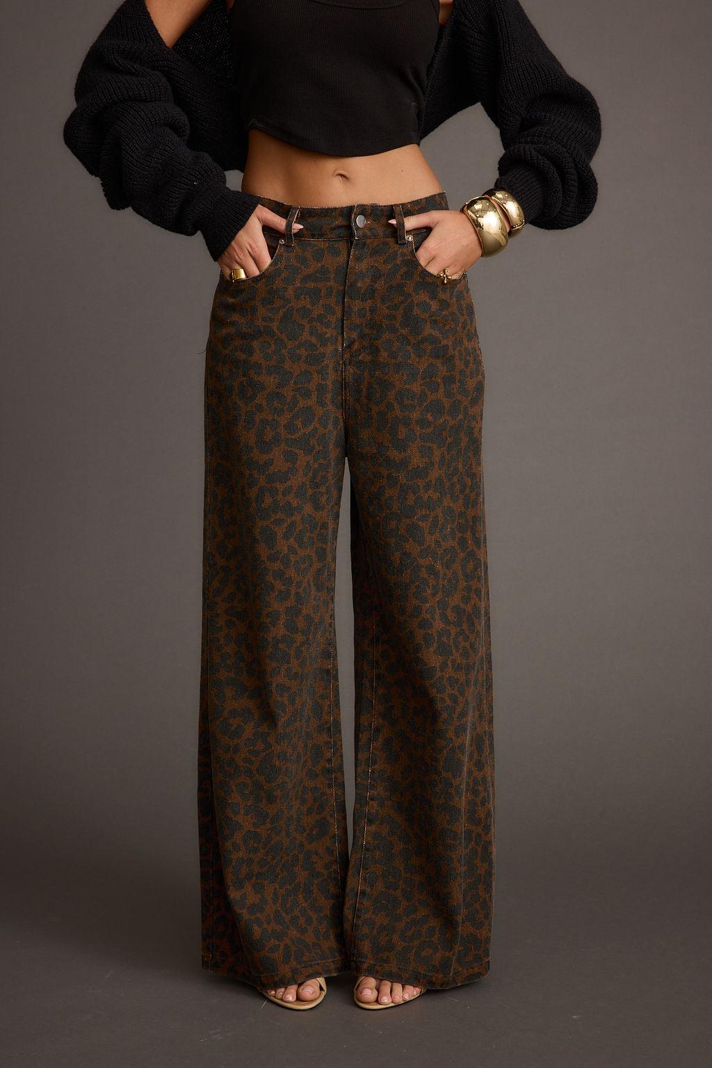Midland Leopard Print Pant Product Image