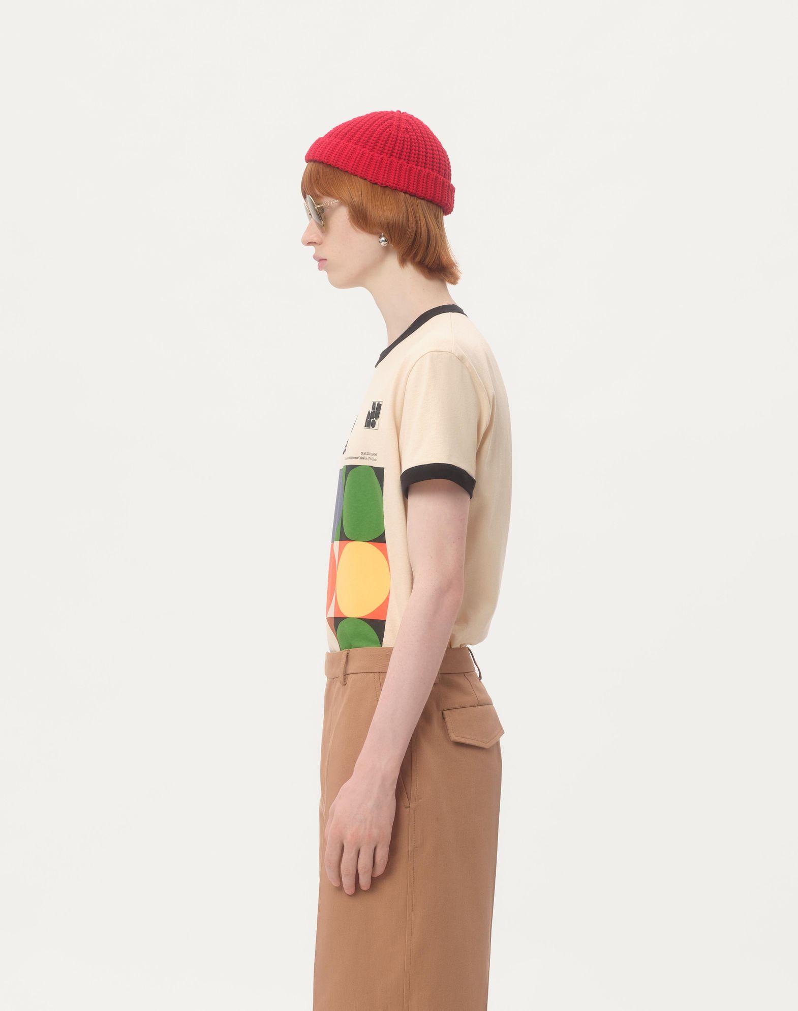 Cotton T-Shirt With Pavillon Des Folies Print Product Image