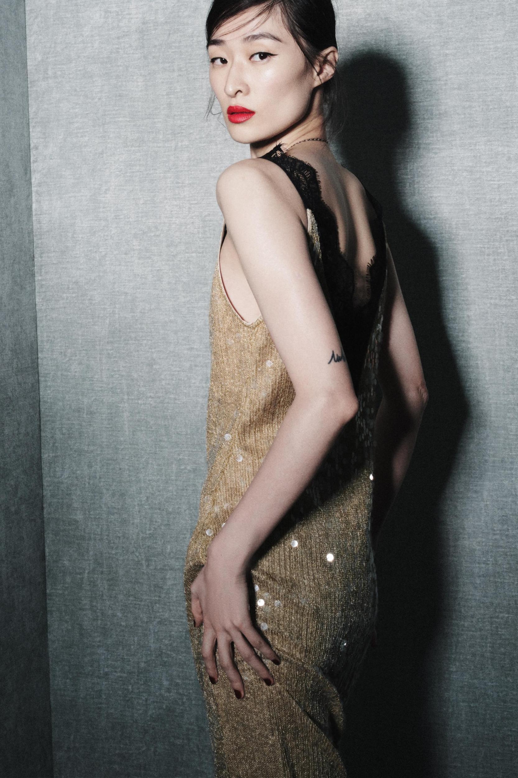 SEQUIN LACE DRESS ZW COLLECTION Product Image