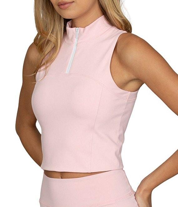 GOLD HINGE Day To Night Quarter-Zip Sleeveless Top Product Image
