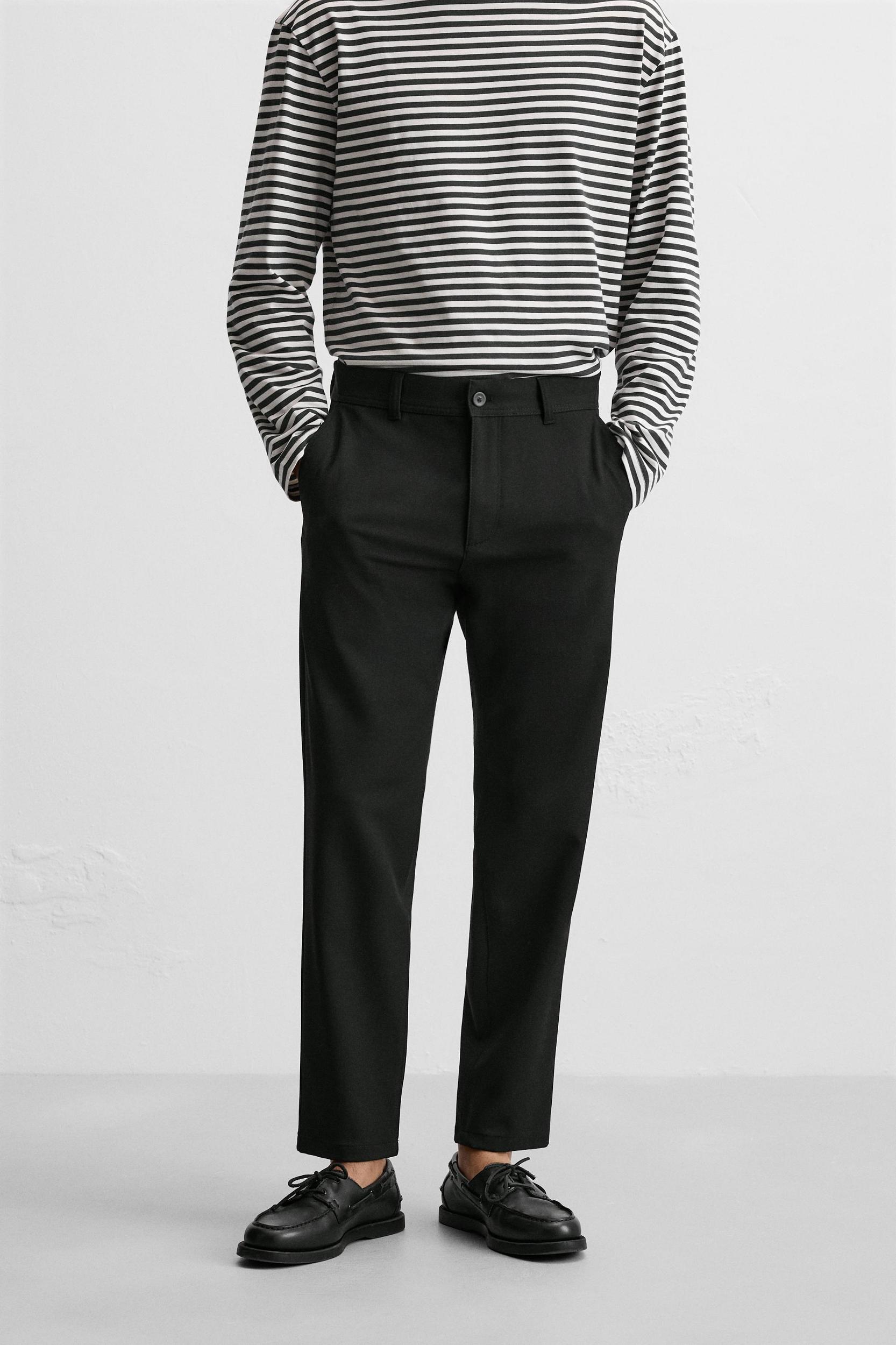 TEXTURED STRETCH PANTS Product Image