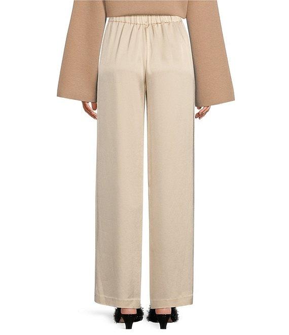 Antonio Melani x Elizabeth Damrich Candlelight Drapey Satin Wide-Leg Pant Product Image