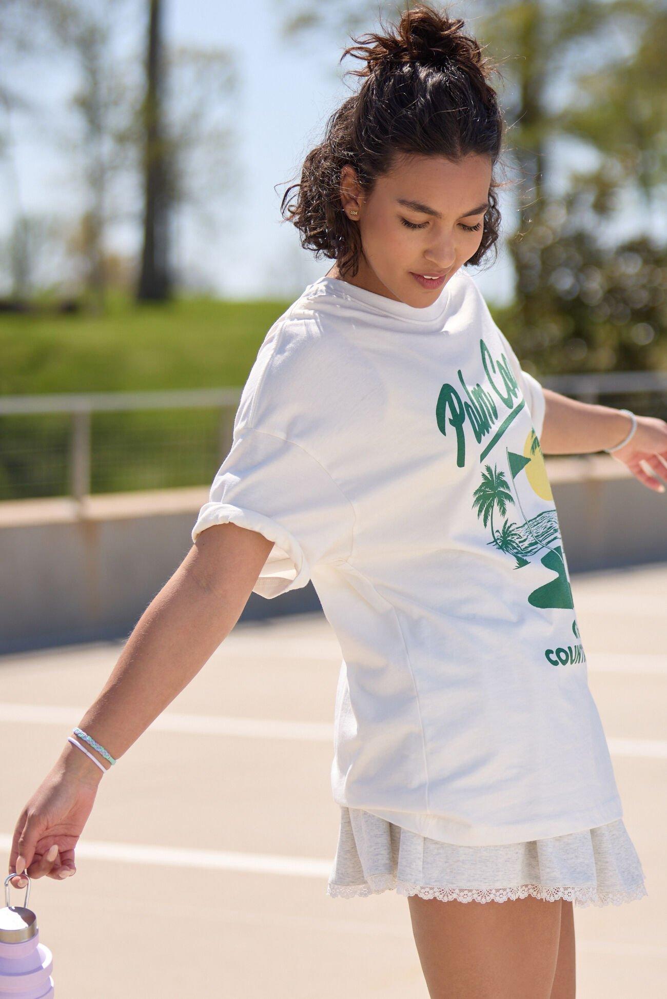 Palm Coast Oversized Graphic Tee Product Image