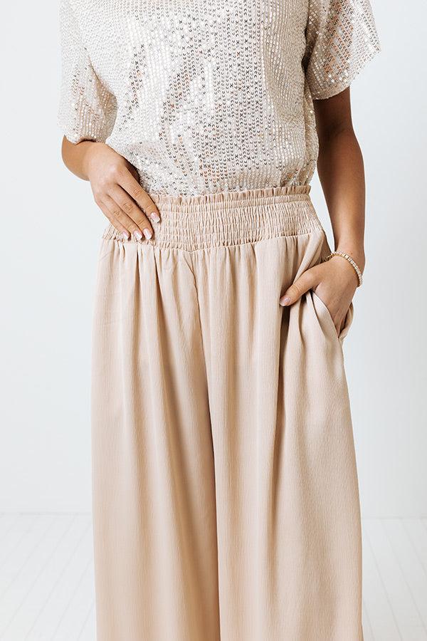 The Barrett High Waist Pants In Champagne Product Image