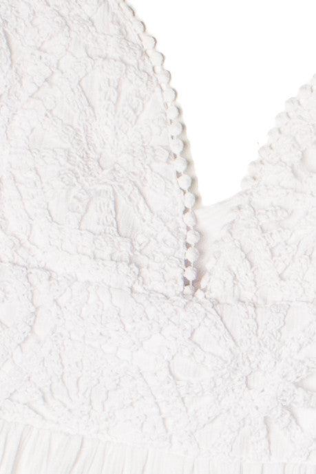 Crochet Lace Top Romper Product Image