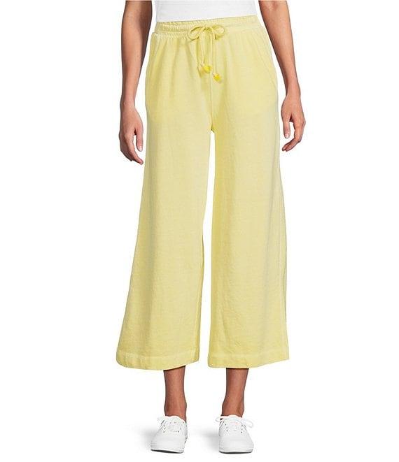 Westbound Petite Size Pull-On Cropped Drawstring Terry Pants Product Image