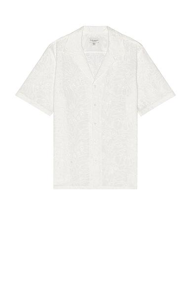 Short Sleeve Eyelet Shirt Product Image