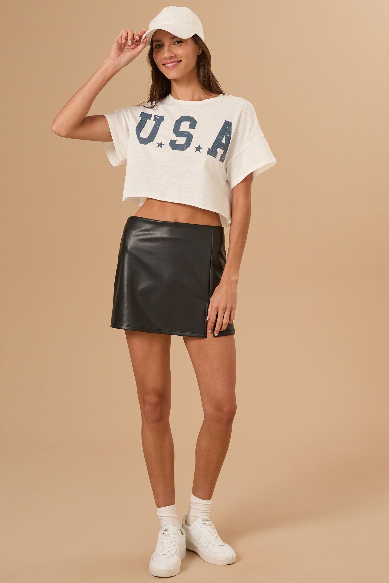 USA Cropped Graphic Tee Product Image