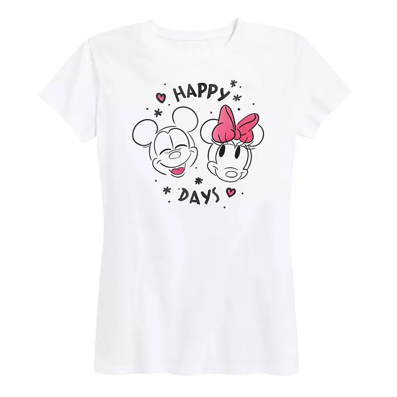 Disney's Mickey & Minnie Mouse Women's Happy Days Graphic Tee,  Product Image