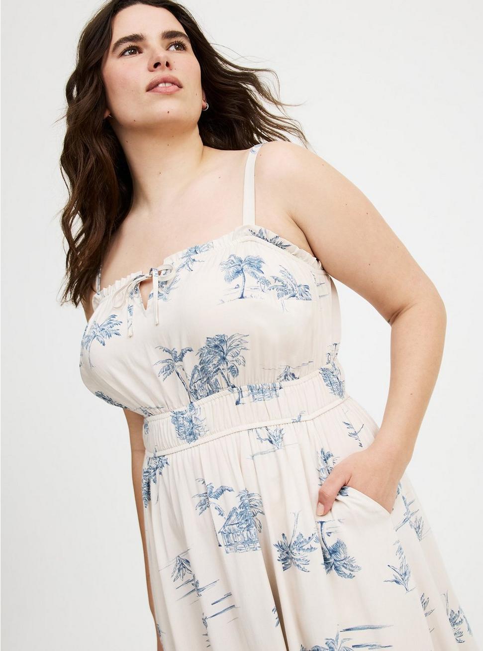 Sleeveless A-Line Midi Dress Product Image