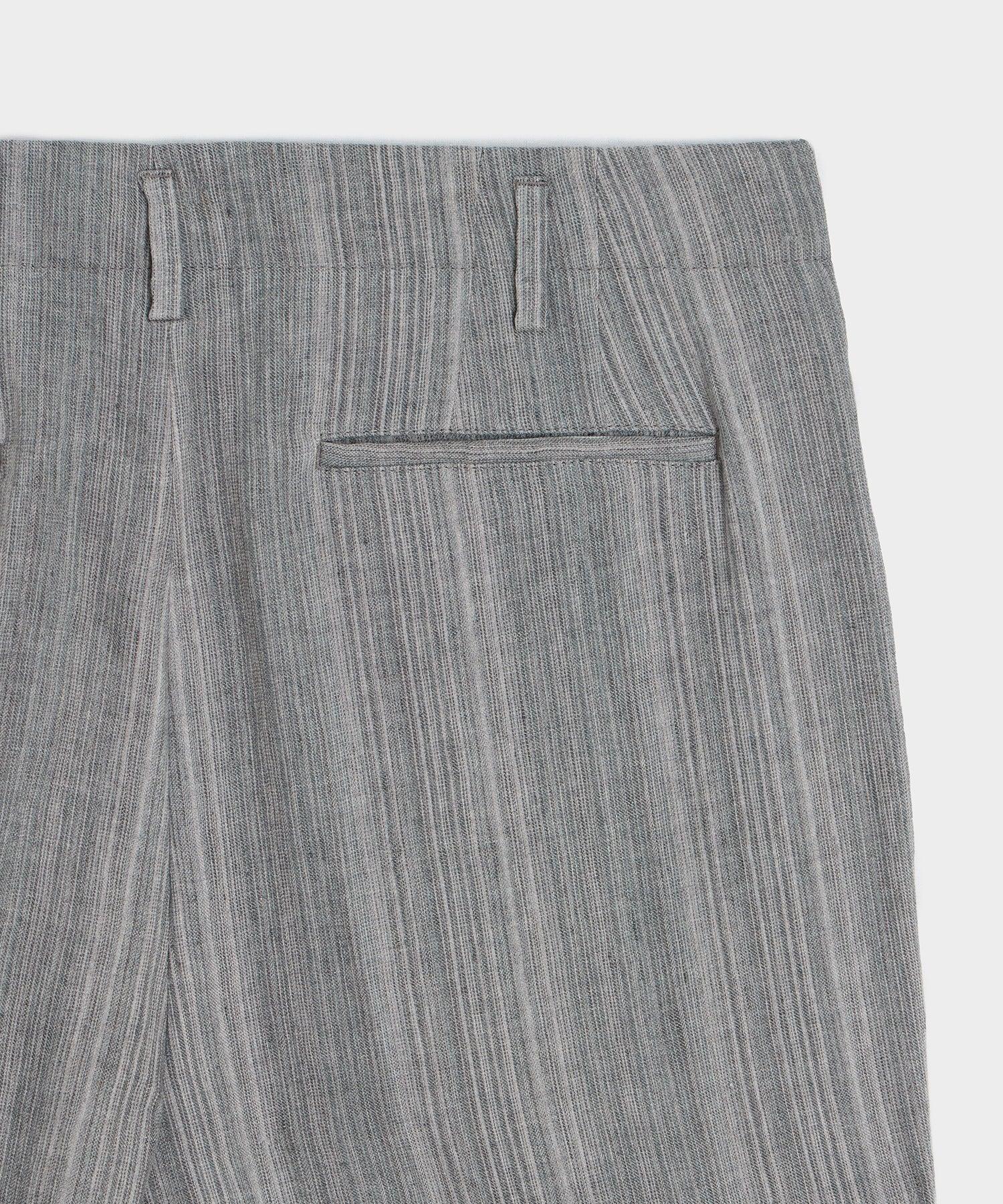 Italian Multi-Stripe Linen Hollywood Trouser Product Image