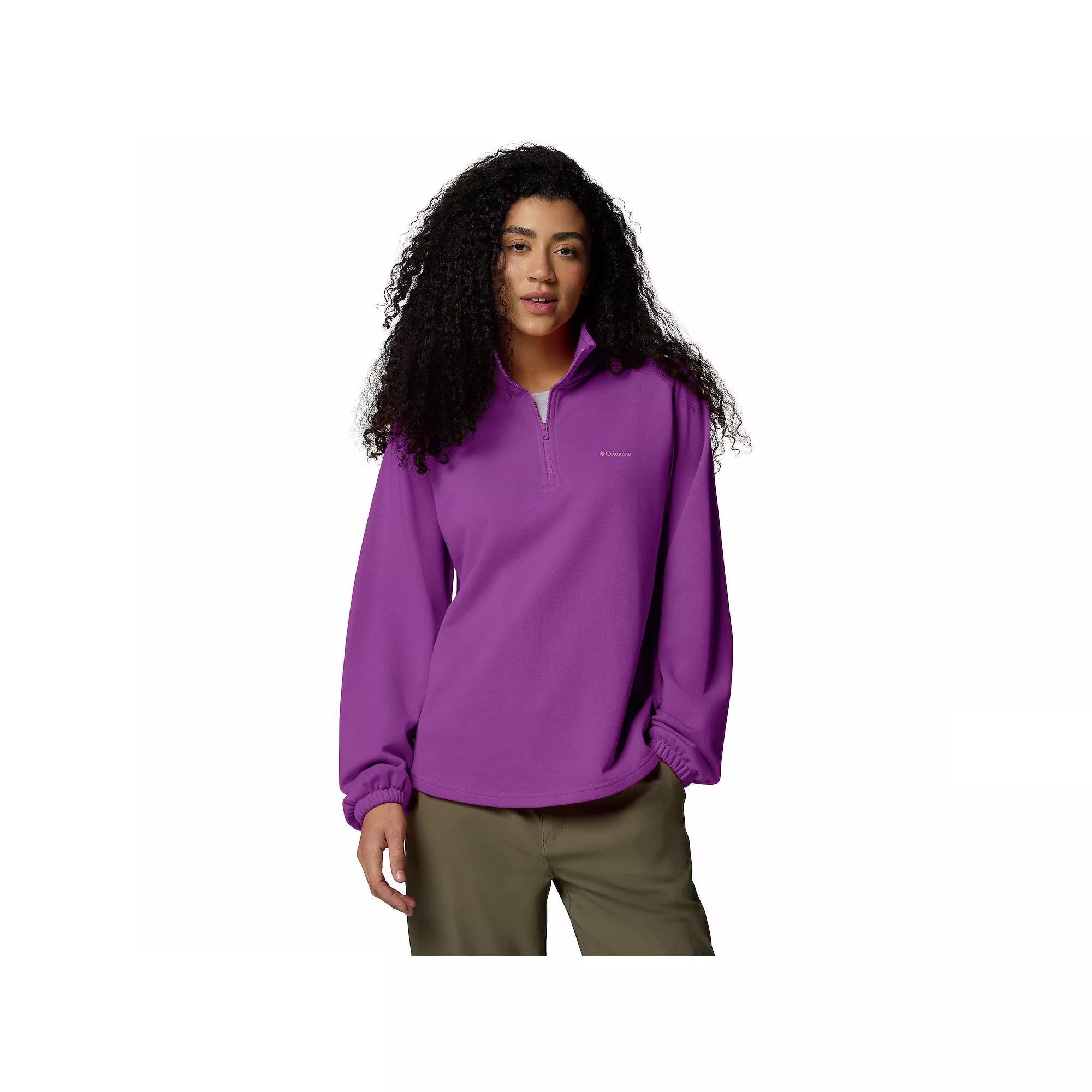 Women's Columbia Trek French Terry Half-Zip Pullover Sweatshirt,  Product Image