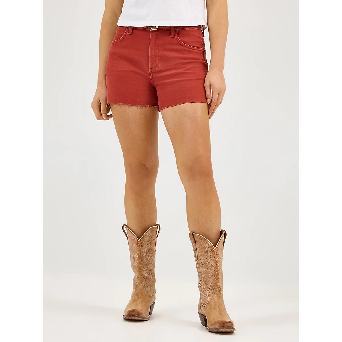 Women's Wrangler® Colorwash Cowboy Shorts in Frankie Product Image