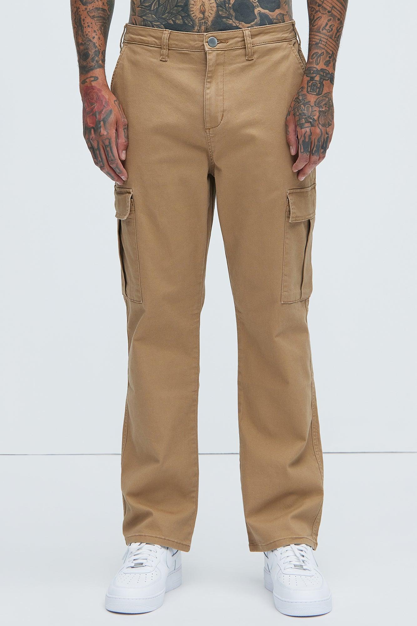 Kyle Straight Cargo Pants - Khaki Product Image