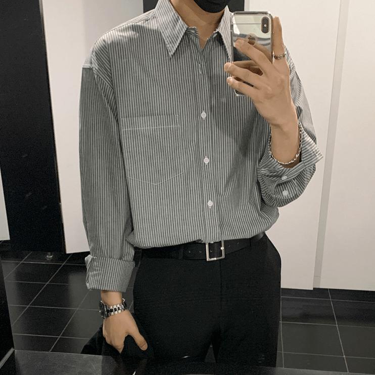 RT No. 4271 STRIPED COLLAR SHIRT Product Image