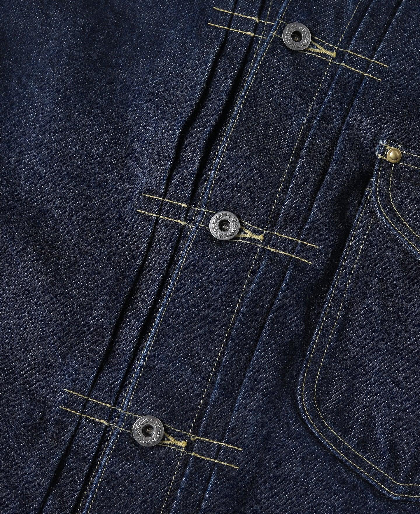 WWII Simplified Model Cowboy Selvedge Denim Jacket Product Image